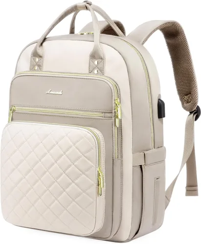 Miniatura 30 de LOVEVOOK Mochila para computadora portátil para mujer, mochila para trabajo de viaje, bolsa de computadora para enfermera, profesora, bolsa