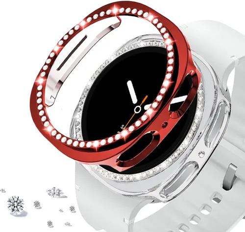 Miniatura 113 de DEALELE Paquete de 1 + 3 fundas y protector de pantalla compatible con Samsung Galaxy Watch FE / 5/4 de 1.575 pulgadas, funda protectora