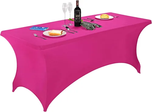 Miniatura 94 de FORLIFE - Funda de mesa de elastano, mantel ajustado de 4 pies para mesas rectangulares, funda elástica para patio, universal para bodas, banquetes
