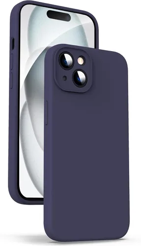 Miniatura 30 de Supdeal Funda de silicona líquida para iPhone 12 Pro Max, [protección de cámara] [antihuellas dactilares] [carga inalámbrica] Funda protectora de 4