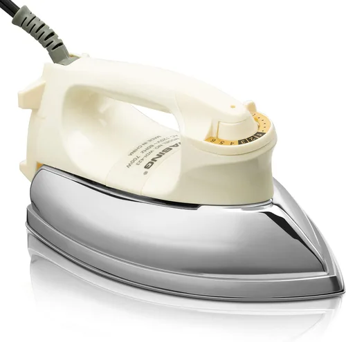 Hierro seco portátil ligero para uso doméstico de la industria Espejo mejorado Suela de acero inoxidable sin vapor 700W Regalo para inauguración de