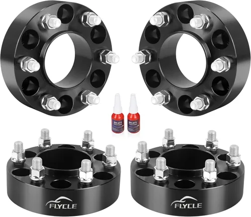 FLYCLE Espaciadores de rueda de 1.5 pulgadas 6x135 centrados en el cubo para F150 2004-2014, espaciador de rueda forjado 6x135mm para Navigator