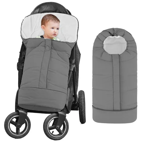 Miniatura 8 de Yoofoss Funda para Cochecito de Invierno - Saco Universal para Pies de Niños Pequeños, Saco de Dormir Bunting para Bebé de Cochecito Resistente al