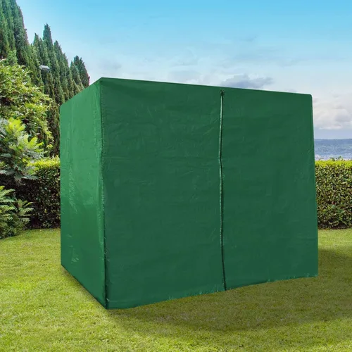 Miniatura 2 de BenefitUSA Cubierta de columpio de hamaca de 3 plazas para muebles de exterior Protector protector de porche (verde)