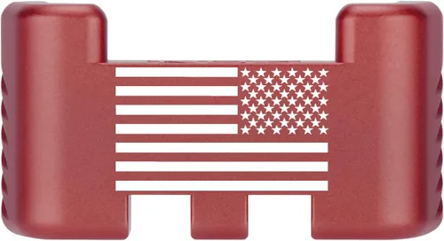 Miniatura 115 de NDZ Performance Placa trasera de aluminio con asistencia deslizante para Glock 1-5 Glock 17 19 19 19 x 22 23 24 26 27 31 32 33 34 35 45 47 49, Rojo