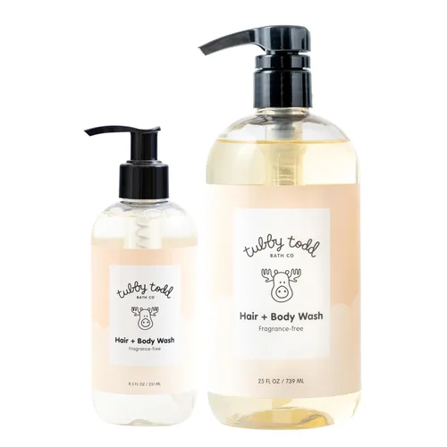 Tubby Todd Jabón para el Cabello y el Cuerpo - Champú y Gel Corporal para Bebés - Lavado Suave y Natural para Recién Nacidos, Bebés y Niños Pequeños