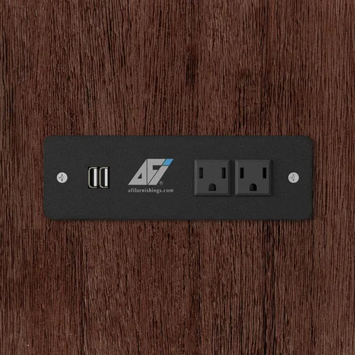 Miniatura 19 de AFI, Northfield Murphy Bed - Baúl de cama Twin XL con colchón de 6", cajón de almacenamiento y cargador USB integrado, ámbar quemado