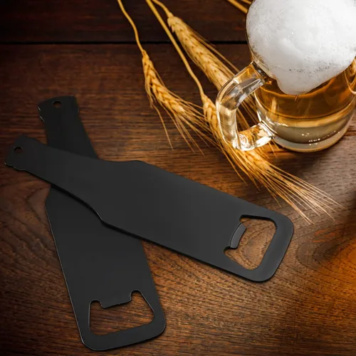 Miniatura 6 de Remagr - Abrebotellas plano de acero inoxidable, 30 unidades, para padrinos de boda, abrebotellas de cerveza para cocina, bar, restaurante, regalo