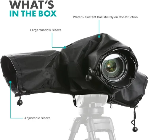 Miniatura 6 de Movo CRC01 - Funda impermeable de nailon para cámara con fundas de mano cerradas, compatible con cámaras réflex digitales Canon EOS, Nikon, Sony