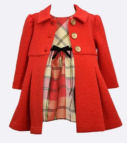 Miniatura 2 de Bonnie Jean Conjunto de vestido y abrigo de Pascua para niña, para bebé, bebé y niñas pequeñas, Verde xl (Green,x-large)