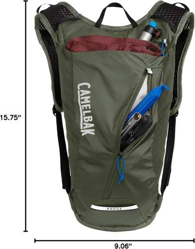 Miniatura 6 de CamelBak Rogue Light 7 70oz Hydration Reservoir Bike Pack Oliva polvorienta 2.0