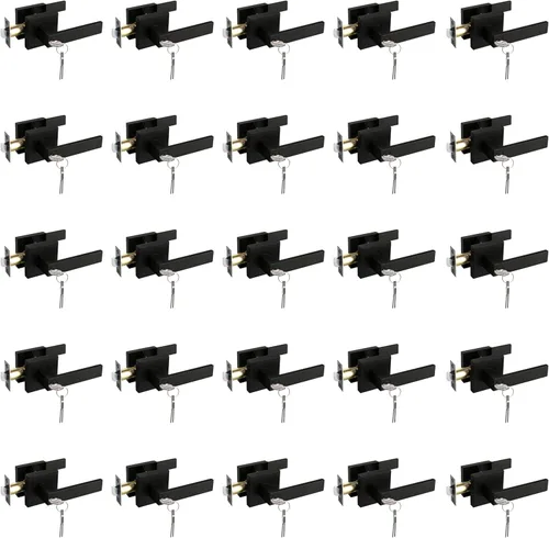 Miniatura 14 de NEWBANG Manija de palanca de puerta sólida con acabado negro mate