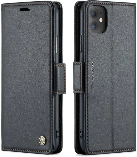 Miniatura 57 de QLTYPRI Funda tipo cartera para iPhone 7/8/SE 2020/SE 2022 5G, funda magnética de piel sintética de alta calidad con bloqueo RFID, ranuras
