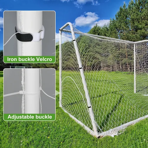 Miniatura 4 de 3mm Thicker Soccer Net, Full Size Soccer Goal Net, Durable Polyethylene Football Net with Installation Accessories,24 x 8ft / 18 x 6.5ft / 10 x