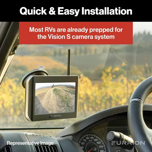 Miniatura 3 de Furrion Vision S - Sistema de cámara inalámbrica de respaldo para RV con monitor de 5 pulgadas, 1 trasero, visión nocturna infrarroja, visión gran