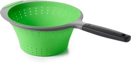 Miniatura 11 de OXO Good Grips Colador de silicona plegable, 2Qt, verde