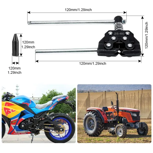 Miniatura 5 de Cortador de desmontaje y rompedor para #25#35#41#40#50#60 415H,428H, 520,530 Cadena de rodillos para bicicleta, Go Kart, ATV (Negro)