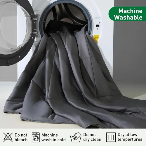 Miniatura 8 de STWIENER Edredón 100% viscosa hecho de bambú para personas que duermen con calor, relleno de edredón suave, transpirable, sedoso, tamaño Todas