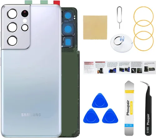 Miniatura 32 de Reemplazo de cristal trasero para Samsung Galaxy S24 con kit de herramientas de reparación profesional (Amber Yellow)