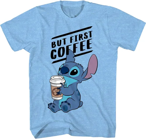 Miniatura 5 de Disney Lilo and Stitch Coffee First - Camiseta para adultos