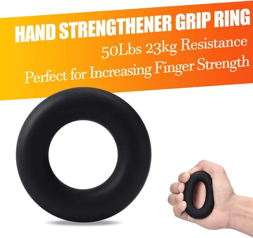 Miniatura 5 de Hand Grip Strengthener 7 Pack Adjustable Hand Gripper, Finger Stretcher Resistance Extensor Bands, Finger Exerciser, Grip Strength Ring & Stress