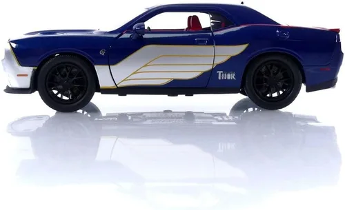 Miniatura 3 de Jada Toys Marvel 2015 Dodge Challenger SRT Hellcat - Coche fundido a presión con figura de Thor de 2.75 pulgadas, juguetes para niños y adultos