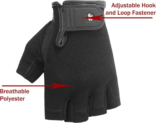 Miniatura 3 de Luwint Guantes de entrenamiento para hombre, guantes de ejercicio acolchados SBR de cuero para levantamiento de pesas, transpirables, ajuste cómodo