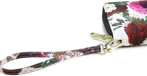 Miniatura 162 de Cartera de mano para mujer, estilo bohemio, con RFID, elegante, espaciosa con correa para viajes, capacidad para tarjetas, teléfono, dinero