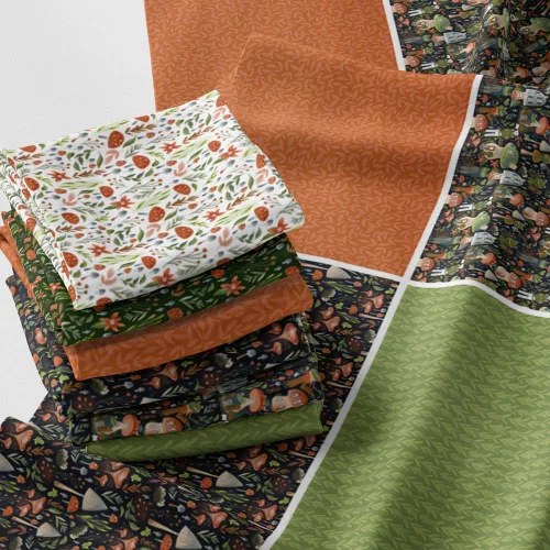 Miniatura 147 de Paquete de tela de algodón de color sólido, 50 cuadrados precortados (8 x 8 x 8 pulgadas), 100% algodón, 120 GSM, fabricado en Türkiye