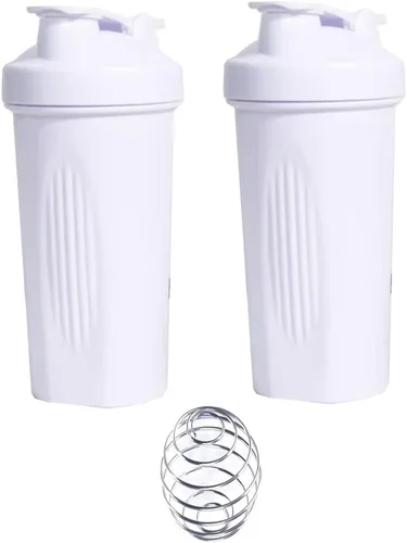 Miniatura 2 de Blender Shaker Bottle para mezcla de proteínas en polvo (sin BPA) - Mejor vaso agitador de 28 onzas con batidor de acero inoxidable, mezclador