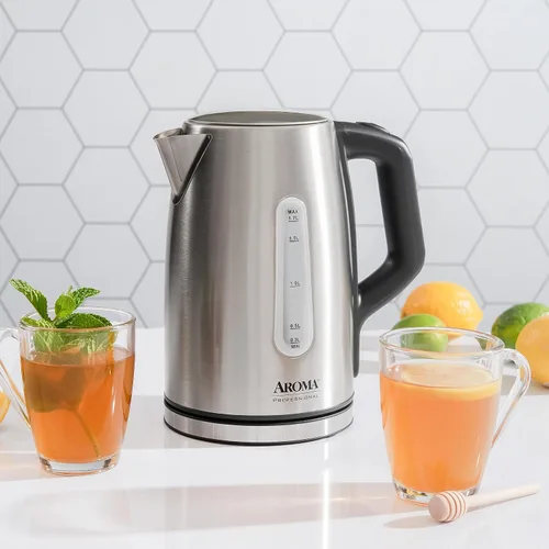 Miniatura 6 de AROMA Hervidor eléctrico profesional de acero inoxidable de 1.7L/7 tazas (AWK-1810SD)
