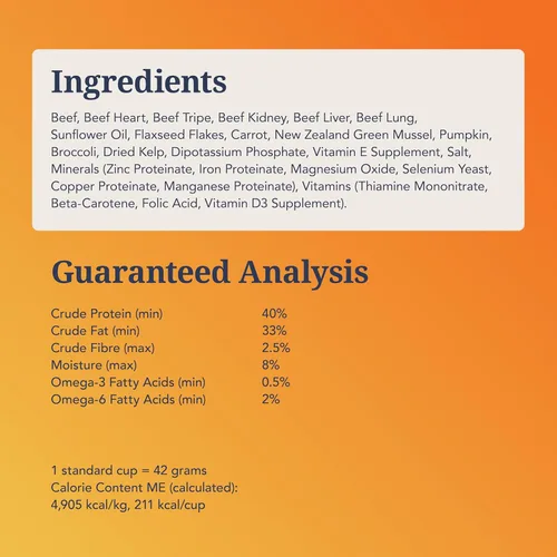 Miniatura 6 de K9 Natural Complemento Alimenticio Liofilizado para Perros con Ingredientes Verificados, Mezcla de Carne de Órganos para Apoyo Digestivo, Alimento