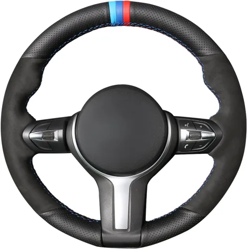 Miniatura 43 de MEWANT - Funda para volante de automóvil cosida a mano de Athsuede para BMW F87 M2 F80 M3 F82 M4 M5 F12 F13 M6 F85 X2 X5 M F86 X6 M F33 F30 M