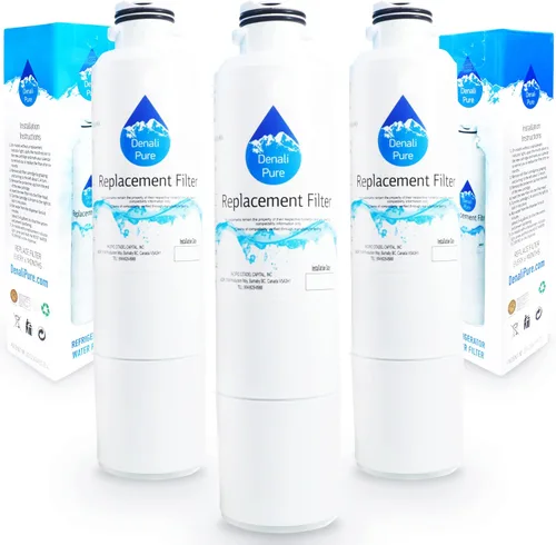 Paquete de 3 filtros de agua de repuesto para refrigerador Samsung RF260BEAEBC, compatible con Samsung DA29-00020B, DA29-00020A, cartucho de filtro