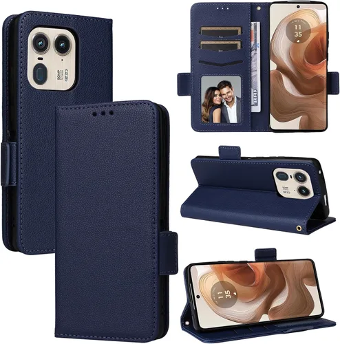 Miniatura 184 de Funda de piel sintética compatible con Motorola Moto E22 4G, funda de piel sintética compatible con Motorola Moto E22i 4G, color negro