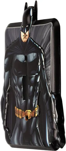 Miniatura 2 de DC Comics - Placa de interruptor de pared de metal en relieve de Batman de la Liga de la Justicia, decoración de placa de interruptor de Batman