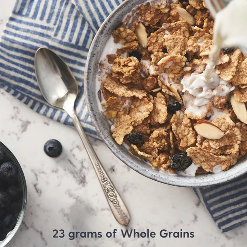 Miniatura 6 de Post Great Grains Blueberry Morning Breakfast Cereal, proyecto sin OMG verificado, saludable para el corazón, bajo en grasa, cereales integrales