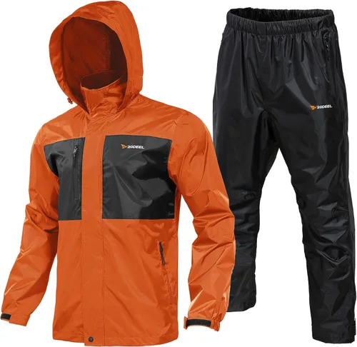 Miniatura 9 de Rodeel Traje impermeable para pesca para hombres (conjunto de chaqueta y pantalón de lluvia)