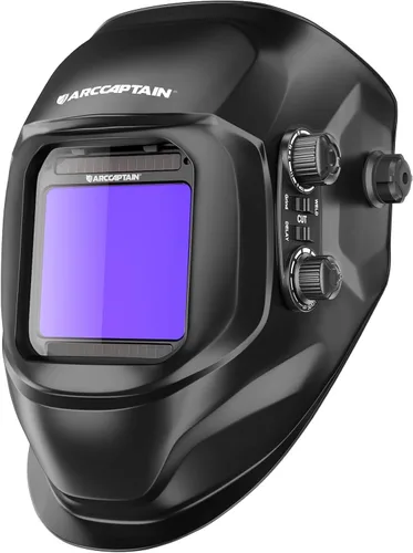 Miniatura 13 de ARCCAPTAIN Casco de Soldadura con Pantalla de Visualización Grande de 3.94"X3.66" Color Verdadero Oscurecimiento Automático Alimentado por Energía