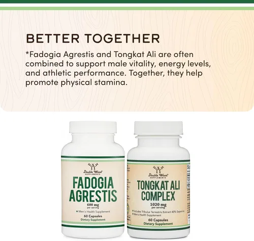 Miniatura 7 de Fadogia Agrestis 600mg Per Serving (60 Capsules) Powerful Extract to Support Athletic Performance (Third Party Tested, Non-GMO, Vegan, Gluten Free)