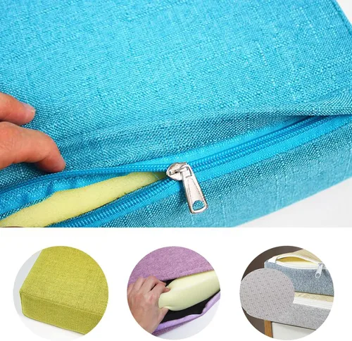Miniatura 8 de Cojín de banco de tamaño personalizado, cojines suaves para silla de asiento para ventana de bahía, sofá, patio, muebles de exterior e