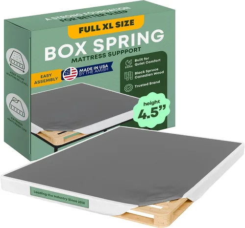 Miniatura 29 de Greaton, 10” Twin Box Spring Only for Twin Size Bed – Amish-Made in The USA – Solid Wood Mattress Foundation with Stable & Quiet Support