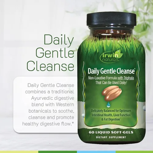 Miniatura 5 de Irwin Naturals Limpieza suave diaria - Fórmula no laxante con Triphala - 60 cápsulas blandas líquidas