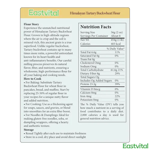 Miniatura 6 de EASTVITAL Trigo sarraceno tartario del Himalaya, trigo sarraceno germinado tartario negro, sin gluten, antioxidantes con sabor amargo, fácil de usar