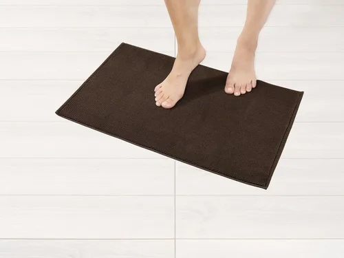 Miniatura 32 de American Soft Linen - Alfombra de baño antideslizante, 100% de algodón, 17 x 24 pulgadas, alfombras de baño lavables, tapetes peludos, color beige