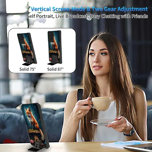 Miniatura 12 de Funda para Samsung Galaxy S22 Ultra 5G, Galaxy S22 Ultra con cubierta de cámara deslizante, funda resistente de doble capa con función atril Black