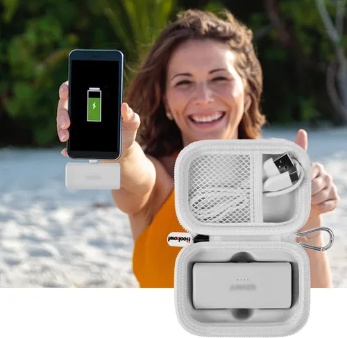 Miniatura 6 de BOOBOWL Funda de carga portátil compatible con Iwalk/para Feob/para Charmast/para Amelema/para LanLuk/para Anker Nano cargador portátil, mini bolsa