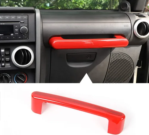 Miniatura 8 de Cubierta de Marco de Agarre del Asiento del Pasajero para Jeep Wrangler JK JKU 2007-2010 (Fibra de Carbono)
