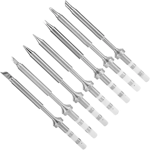 Miniatura 11 de 7 tipos de mini puntas de acero inoxidable para soldador, kit de estación de hierro, reemplazo de puntas de hierro para soldador TS100 (TS-B2)