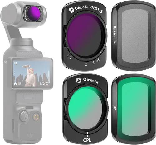 Miniatura 4 de Filtro de lente UV para DJI Osmo Pocket 3, protector de protección transparente, revestimiento resistente a los arañazos que protege la lente